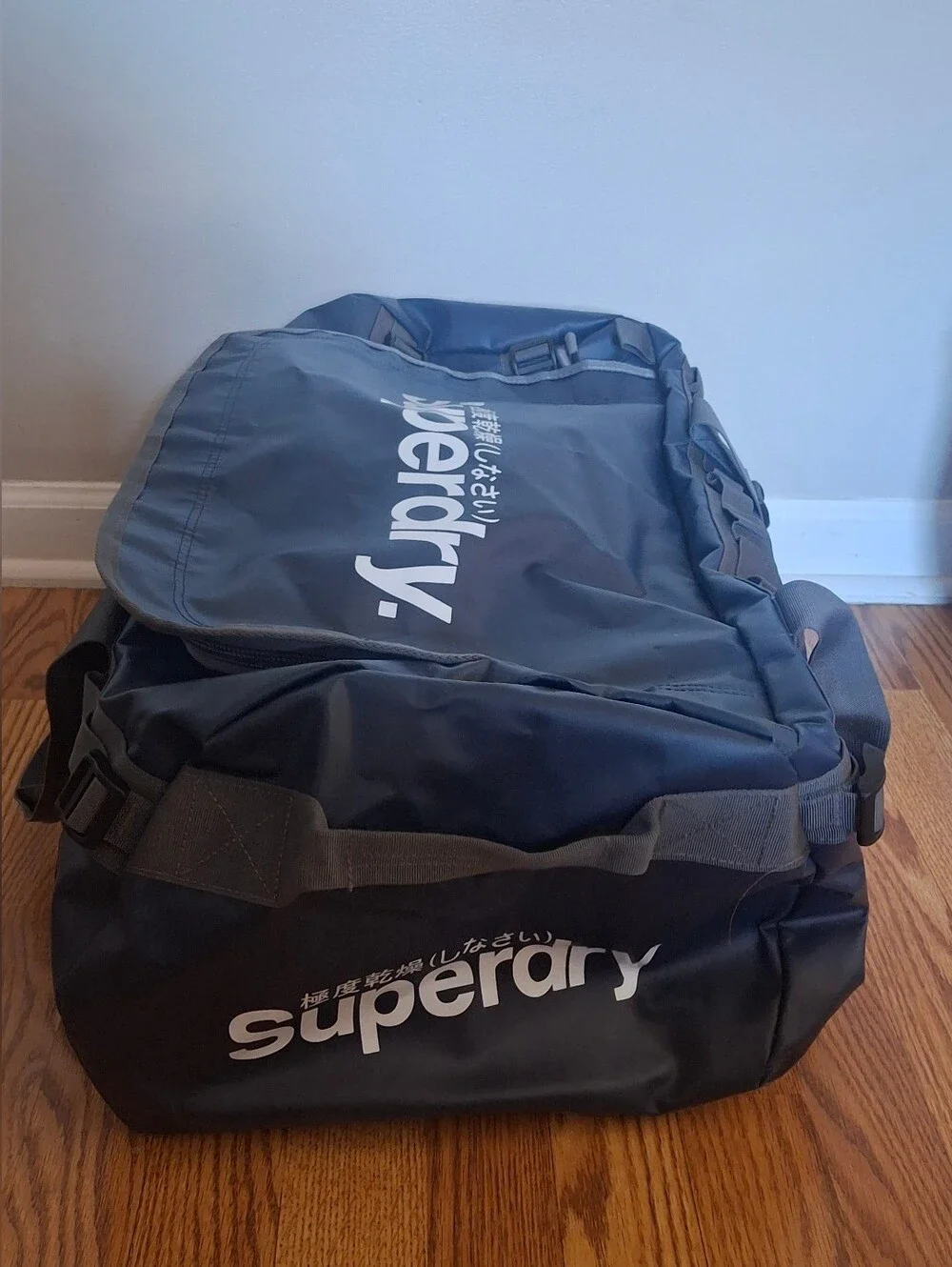 Superdry Tarpaulin Duffle Bag Navy Carry-on